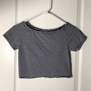 Forever 21 Striped Crop Top
